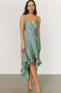 Online Baltic Born Steffi Tulip Wrap Dress | Eucalyptus