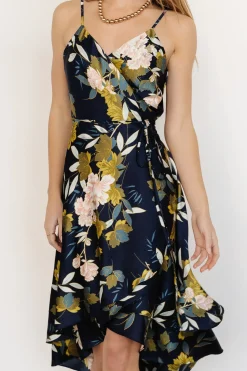 Discount Baltic Born Steffi Tulip Wrap Dress | Navy Floral
