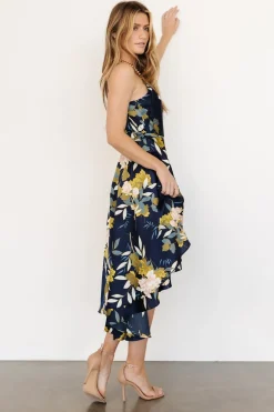 Discount Baltic Born Steffi Tulip Wrap Dress | Navy Floral