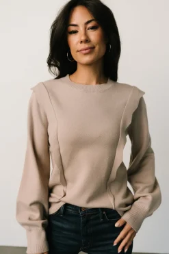 New Baltic Born Stowe Sweater | Latte