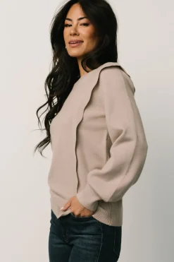 New Baltic Born Stowe Sweater | Latte