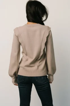 New Baltic Born Stowe Sweater | Latte