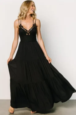 Best Baltic Born Summerlin Lace Top Maxi Dress | Black