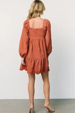 Outlet Baltic Born Sundsvall Short Dress | Dusty Clay