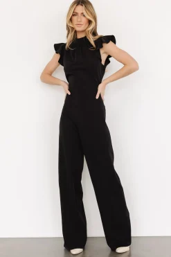 Outlet Baltic Born Tana Mock Neck Jumpsuit | Black