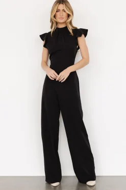 Outlet Baltic Born Tana Mock Neck Jumpsuit | Black