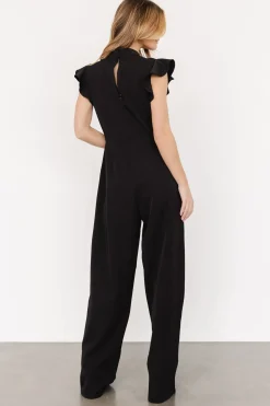 Outlet Baltic Born Tana Mock Neck Jumpsuit | Black
