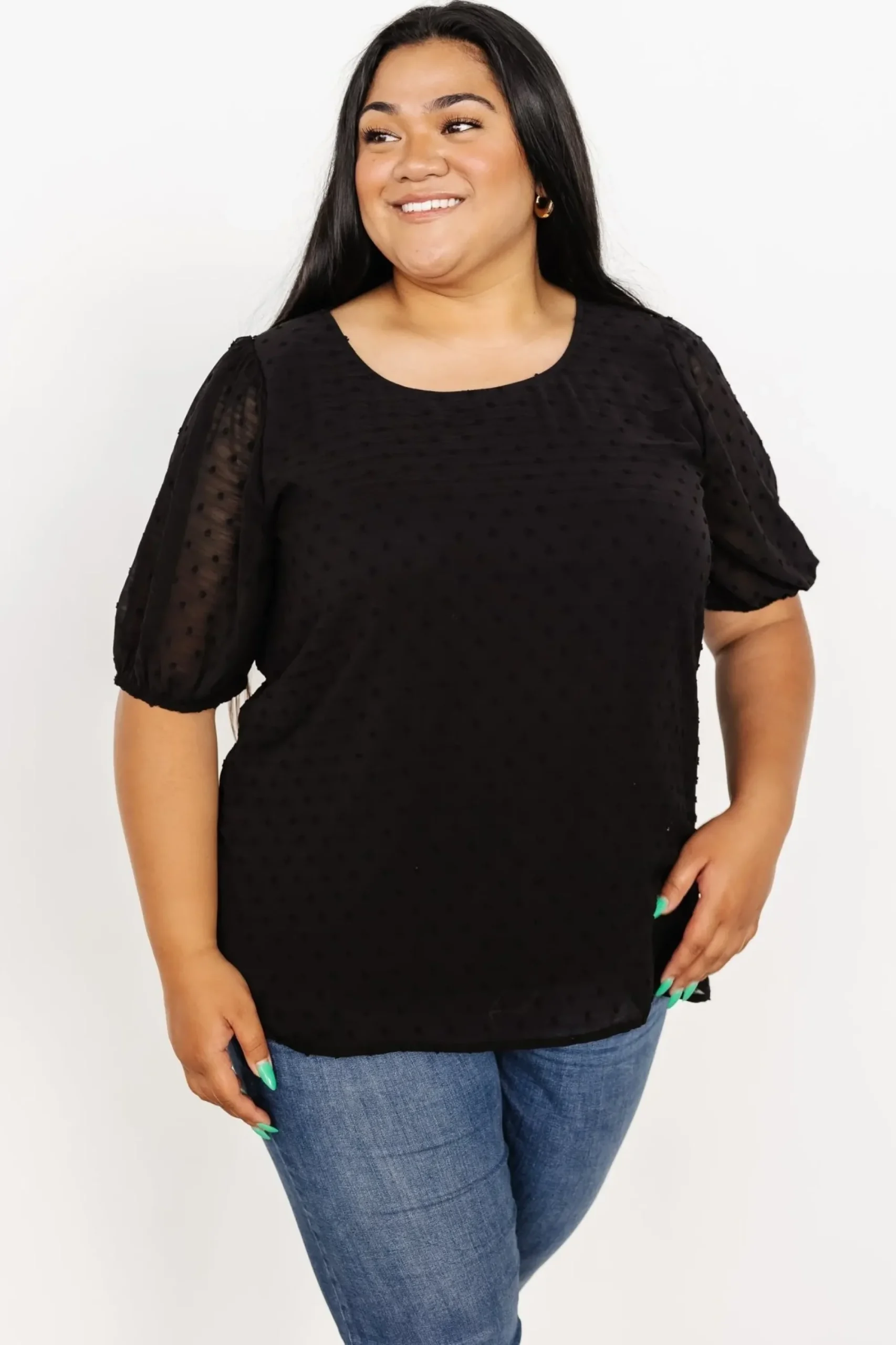 Online Baltic Born Tawnie Swiss Dot Top | Black