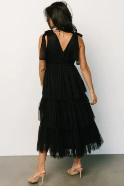Online Baltic Born Tessa Tiered Tulle Tank Dress | Black