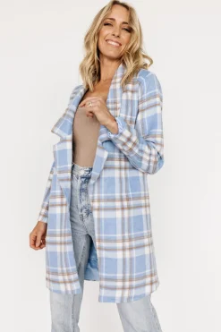 Sale Baltic Born Tetonia Plaid Shacket | Blue Multi