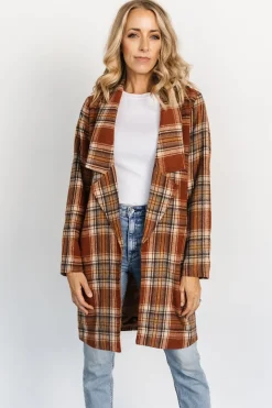 Best Baltic Born Tetonia Plaid Shacket | Copper Multi