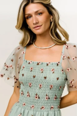 Clearance Baltic Born Tivoli Tulle Short Dress | Sage + Pink