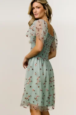 Clearance Baltic Born Tivoli Tulle Short Dress | Sage + Pink