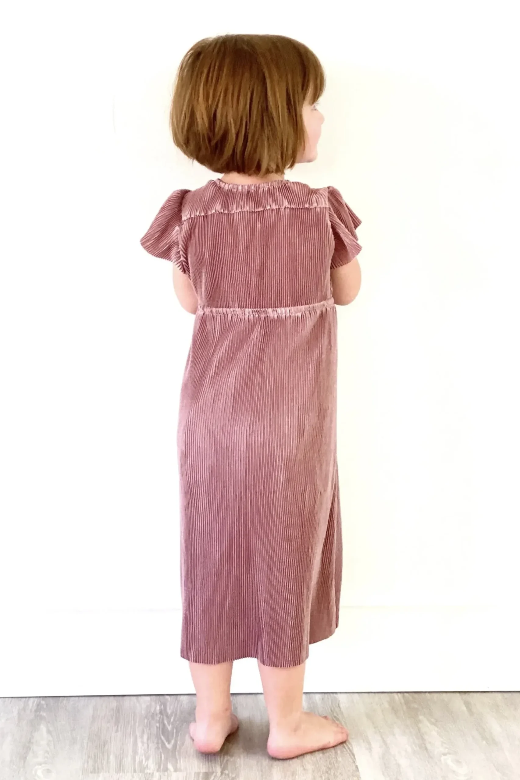 Fashion Baltic Born Toddler Athena Pleated Midi Dress | Rose