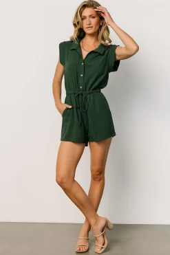 Discount Baltic Born Toni Romper | Dark Green