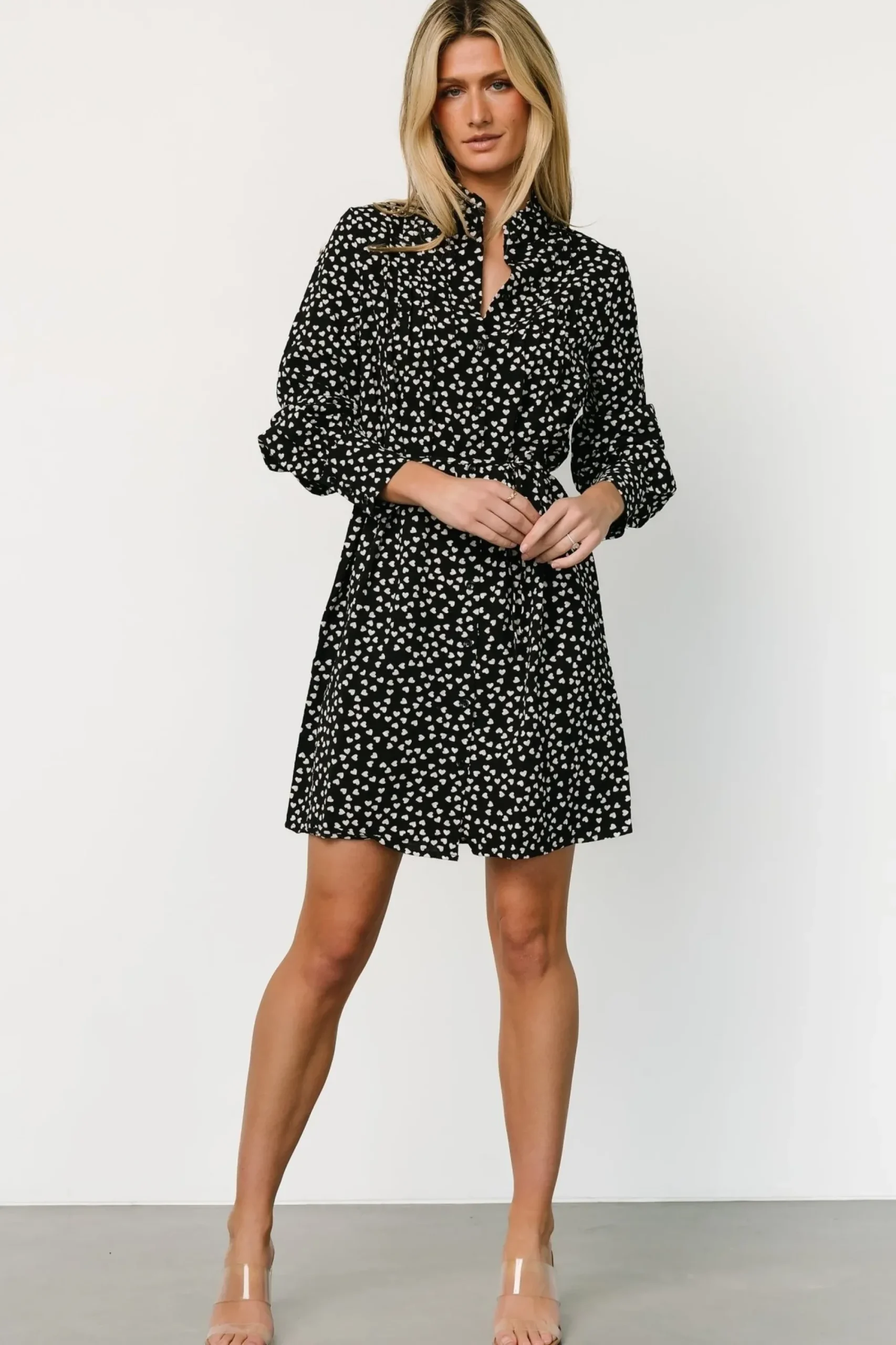 Sale Baltic Born Trinity Short Dress | Black Print