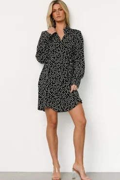 Sale Baltic Born Trinity Short Dress | Black Print