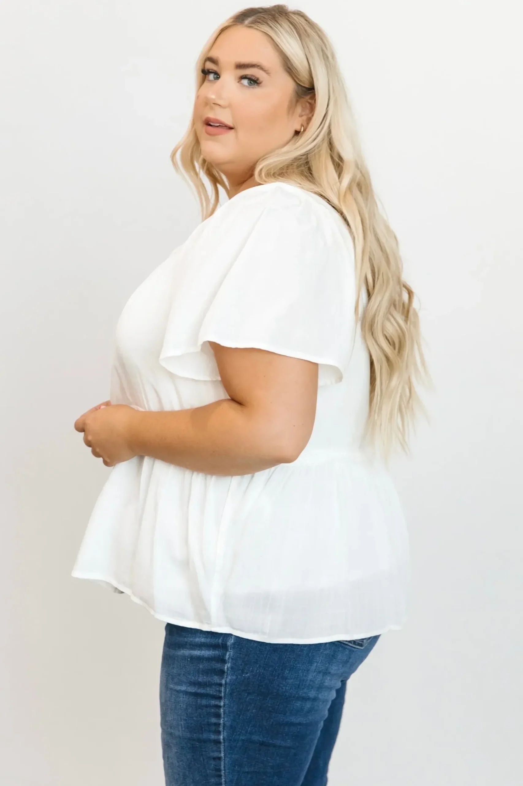 Discount Baltic Born Unity Button Up Top | Off White