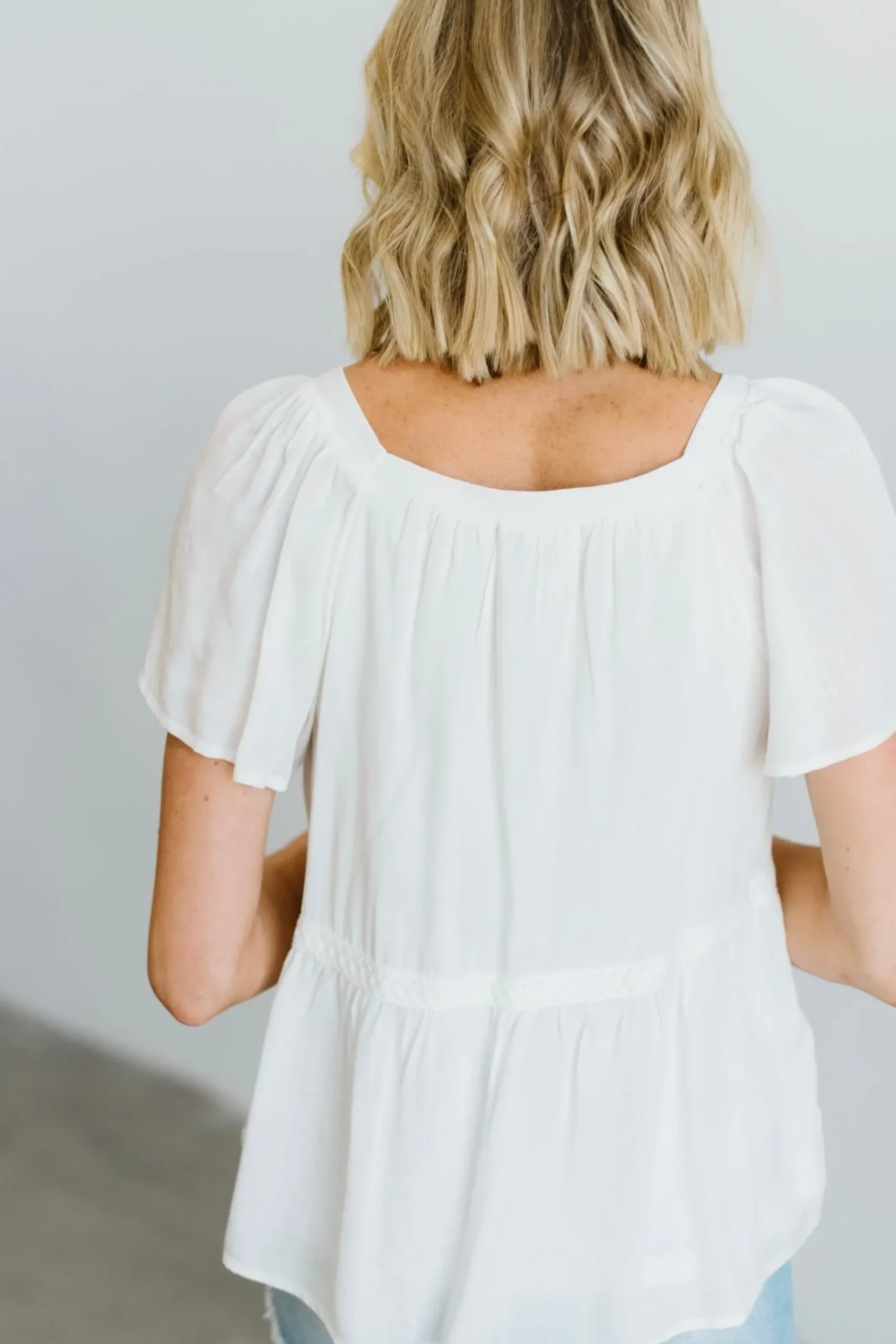 Discount Baltic Born Unity Button Up Top | Off White