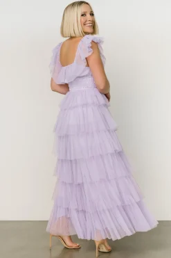 Fashion Baltic Born Valora Swiss Dot Tulle Maxi Dress | Lilac