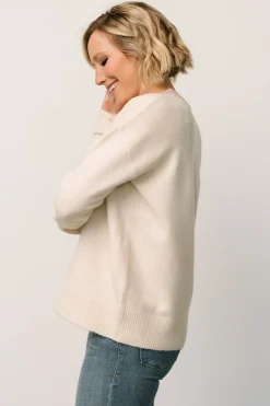 Best Baltic Born Verna Button Cardigan | Cream