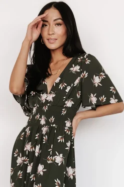 Sale Baltic Born Verona Smocked Maxi Dress | Green + White Floral