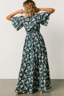 Online Baltic Born Verona Smocked Maxi Dress | Slate Floral
