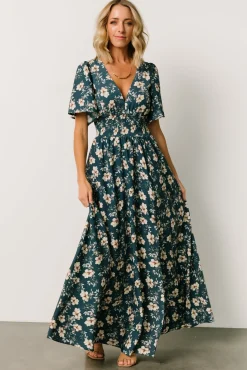 Online Baltic Born Verona Smocked Maxi Dress | Slate Floral
