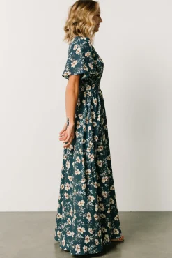 Online Baltic Born Verona Smocked Maxi Dress | Slate Floral