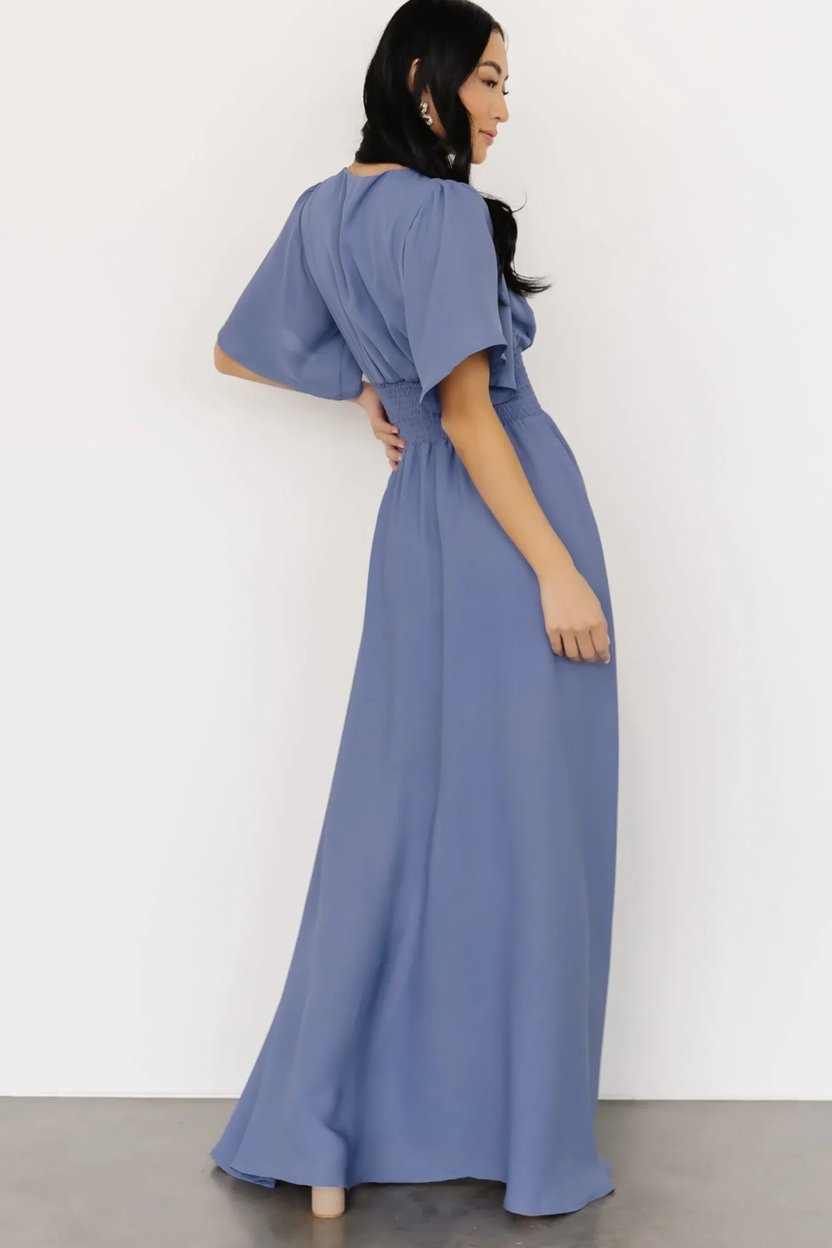 Online Baltic Born Verona Smocked Maxi Dress | Blue