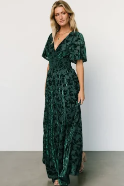 Sale Baltic Born Veronica Velvet Maxi Dress | Green
