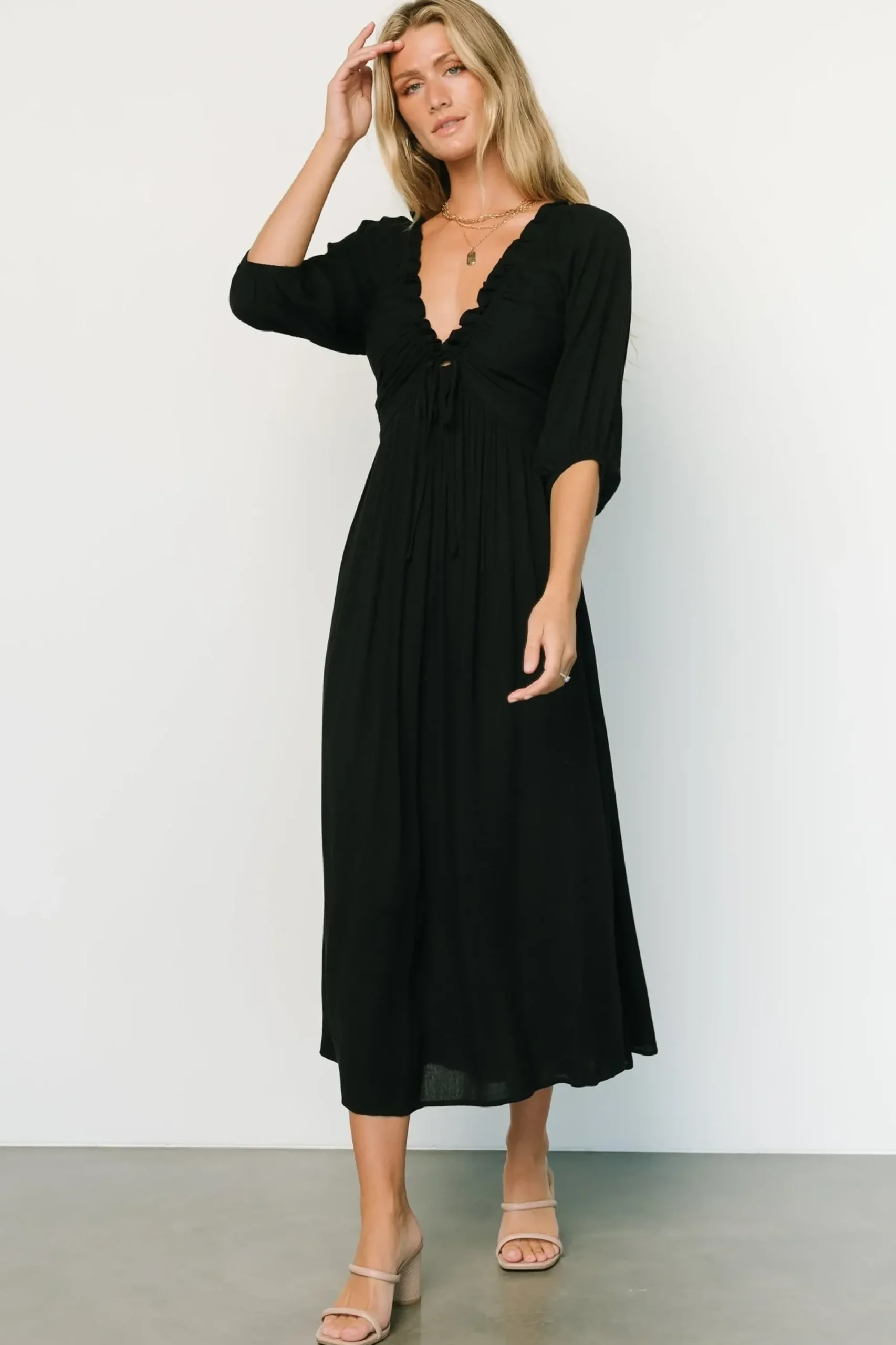 Hot Baltic Born Vicki Midi Dress | Black
