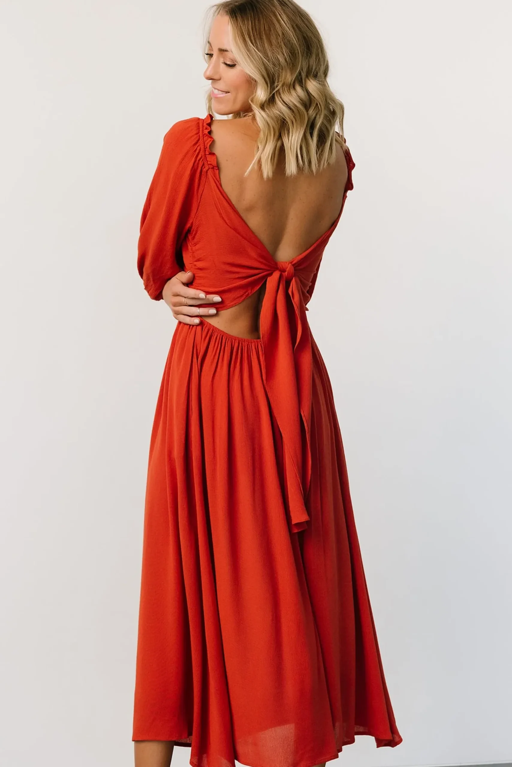 Discount Baltic Born Vicki Midi Dress | Rust