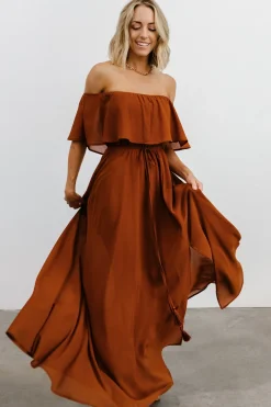 Hot Baltic Born Victoria Off Shoulder Maxi Dress | Spice