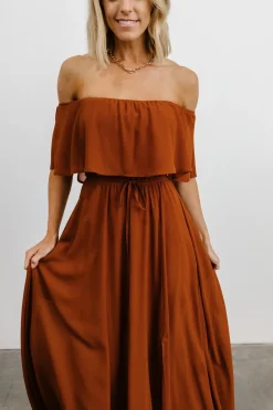 Hot Baltic Born Victoria Off Shoulder Maxi Dress | Spice