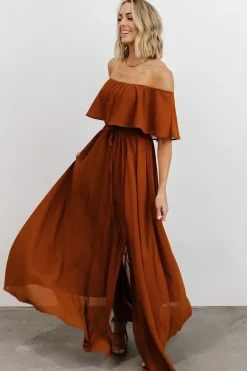 Hot Baltic Born Victoria Off Shoulder Maxi Dress | Spice