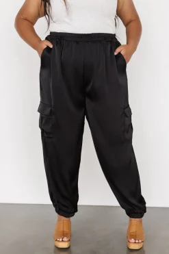 Hot Baltic Born William Satin Jogger Pants | Black