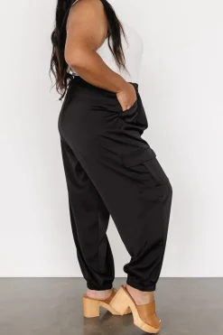 Hot Baltic Born William Satin Jogger Pants | Black