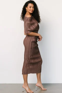 Fashion Baltic Born Winslow Pleated Midi Dress | Mink