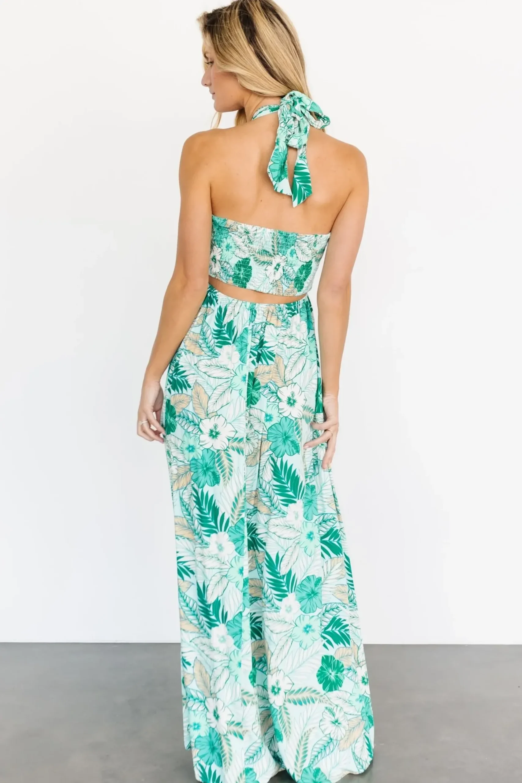 Sale Baltic Born Wylde Cut Out Maxi Dress | Green Multi