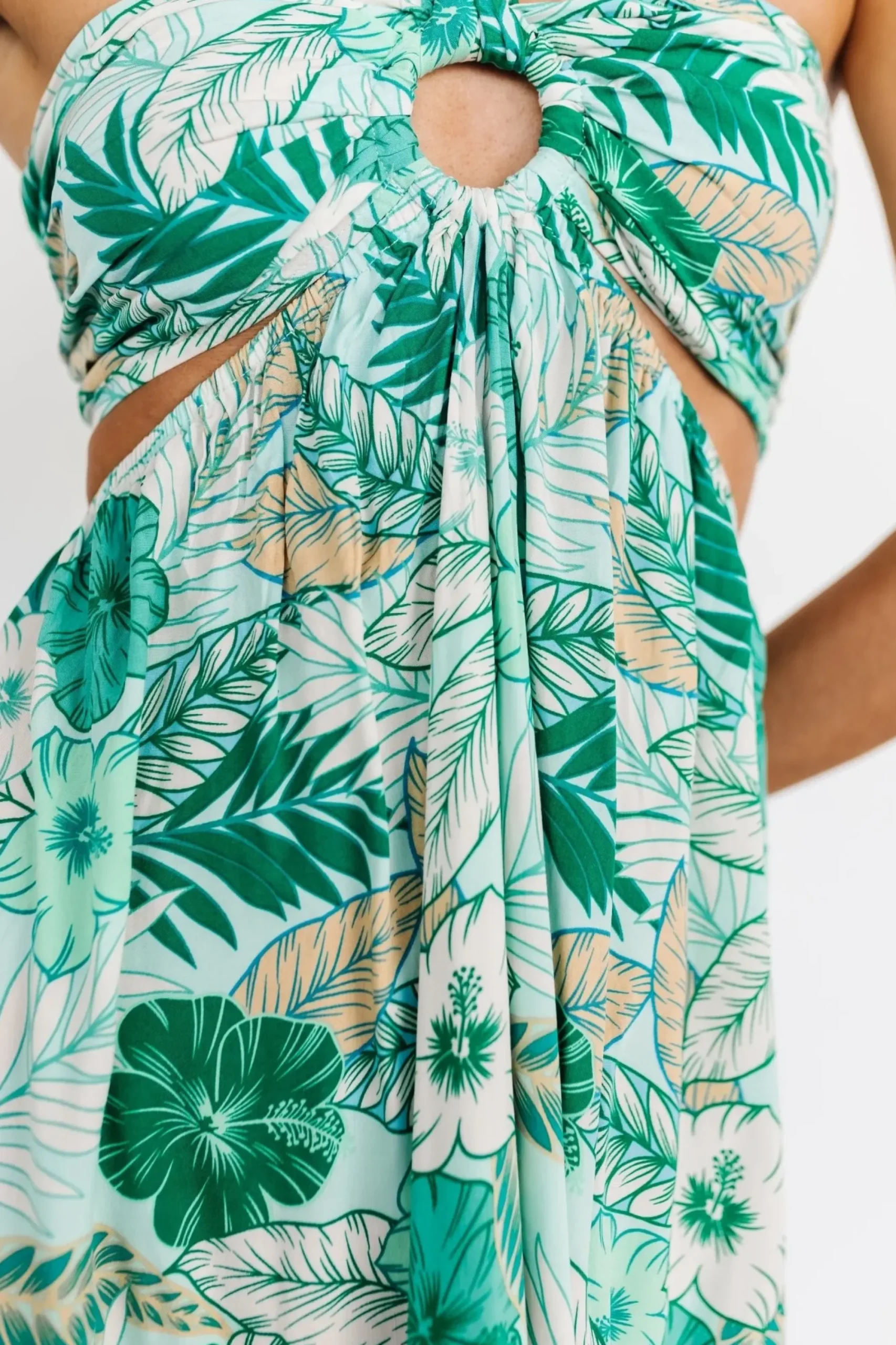 Sale Baltic Born Wylde Cut Out Maxi Dress | Green Multi