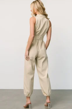 Outlet Baltic Born Zahara Sleeveless Jumpsuit | Sand