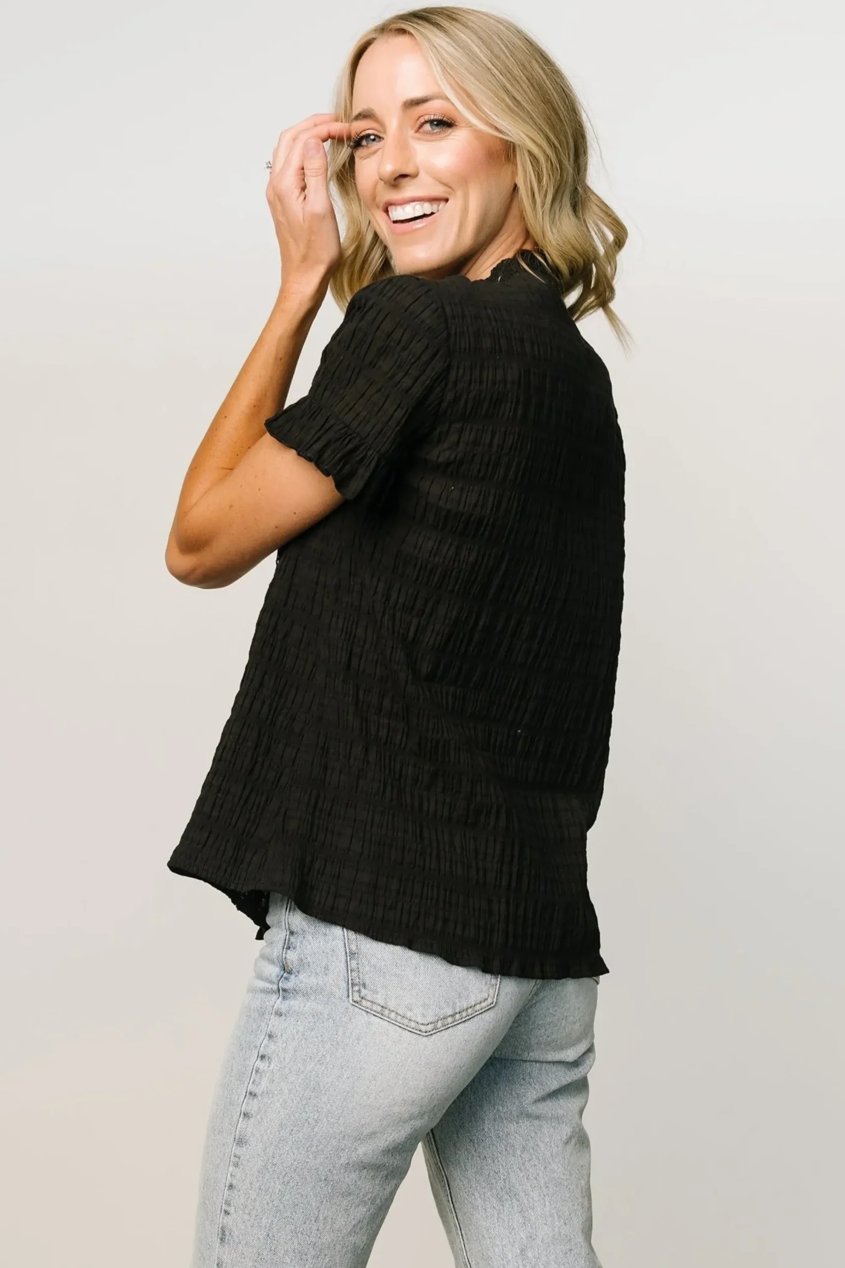 Discount Baltic Born Zara Lace Top | Black