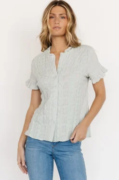 Clearance Baltic Born Zara Lace Top | Sage