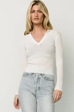 Fashion Baltic Born Zia Knit Top | Off White