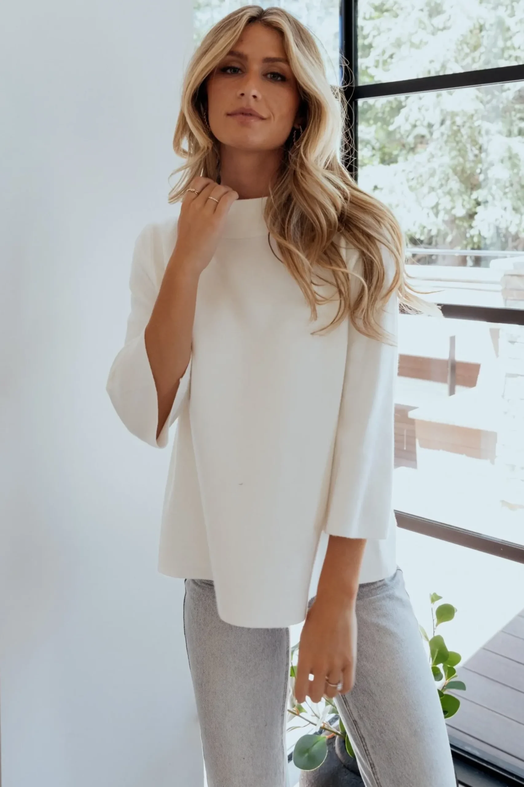 Fashion Baltic Born Zola Bell Sleeve Sweater | Off White