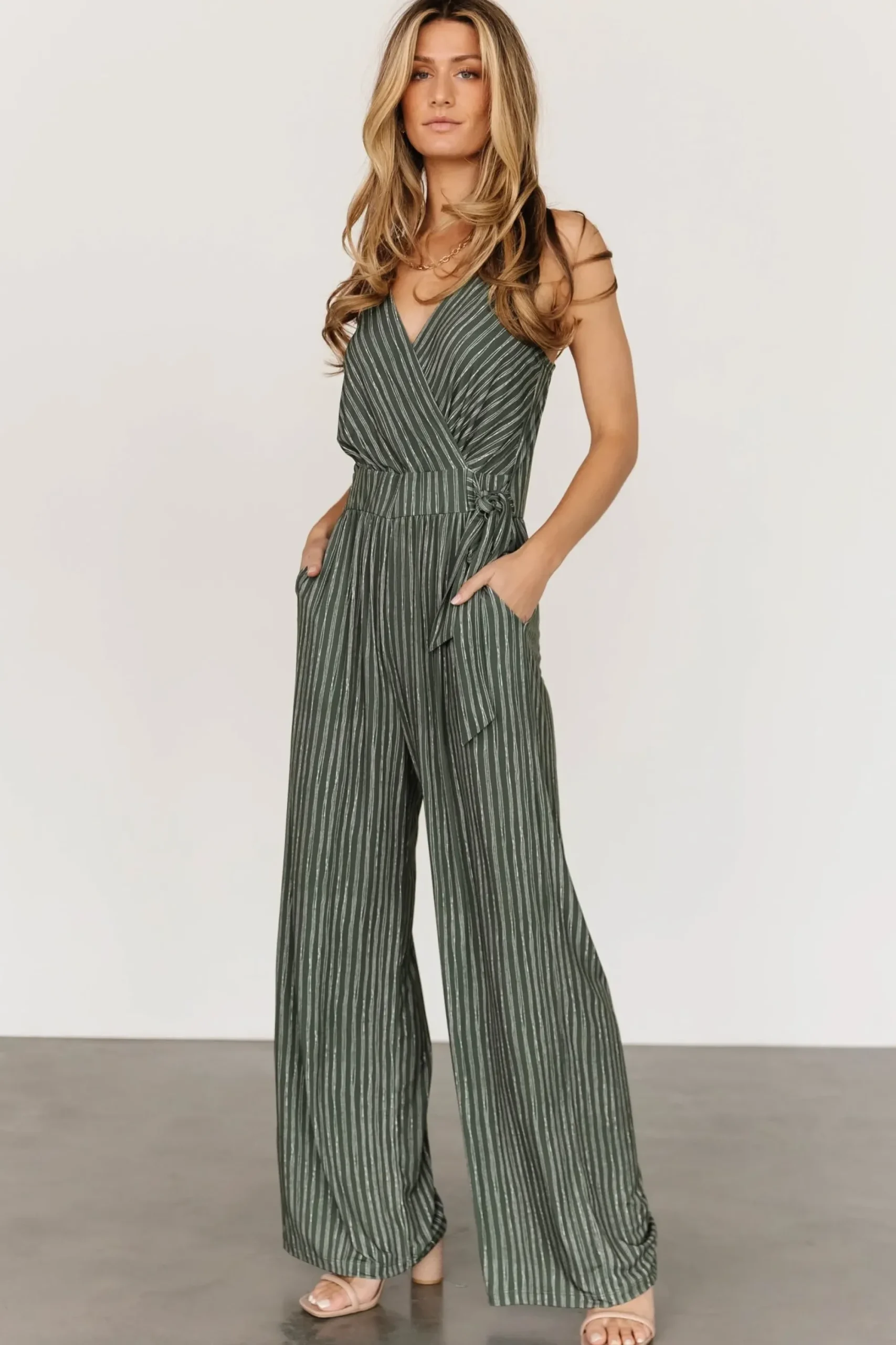 Hot Baltic Born Zuri Tank Jumpsuit | Navy Stripe